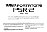 Yamaha PSR-3 Owner's manual