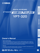 Yamaha PSR-E323 Owner's manual