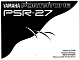 Yamaha PSR-27 Owner's manual