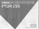 Yamaha PSR-28 Owner's manual