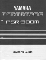 Yamaha PSR-300m Owner's manual