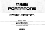 Yamaha Portatone PSR-3500 Owner's manual