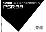 Yamaha PSR-38 Owner's manual