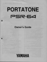 Yamaha PSR-64 Owner's manual