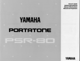 Yamaha Portatone PSR-80 User manual