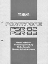 Yamaha PSR-83 Owner's manual