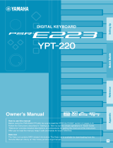 Yamaha PSR-E223 - YPT-220 Owner's manual