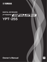 Yamaha Digital Keyboard PSR-E253 YPT-255 User manual