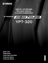 Yamaha PSR-E323 Datasheet