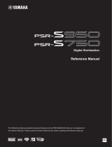 Yamaha PSR-S750 User manual