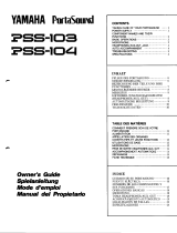 Yamaha PSS-104 Owner's manual