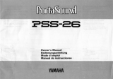 Yamaha PSS-26 Owner's manual