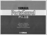 Yamaha PSS-260 Owner's manual