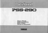 Yamaha PSS-290 User manual