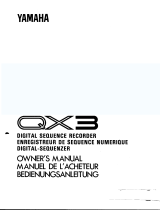 Yamaha QX-3 Owner's manual