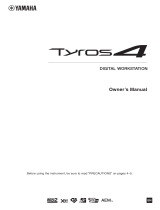 Yamaha Tyros4 Owner's manual