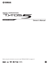 Yamaha Tyros5 Owner's manual