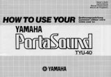 Yamaha TYU-40 Owner's manual