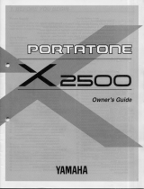 Yamaha X2500 Owner's manual