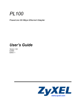 ZyXEL Communications POWERLINE PL-100 User manual