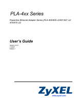 ZyXEL Communications Powerline Ethernet Multiplug Center PLA491 User manual