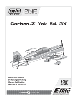 E-flite Carbon-Z Yak 54 3X User manual