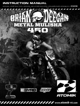 VENOM  Atomik VMX 450 and Metal Mulisha Brian Deegan MM 450 RC Motorcycle Owner's manual