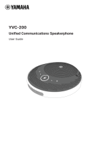 Yamaha YVC-200 User guide