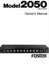 Fostex 2050 Owner's manual