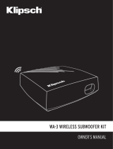 Klipsch WA-3WW-BL Owner's manual