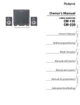 Roland Speaker System cm110 User manual