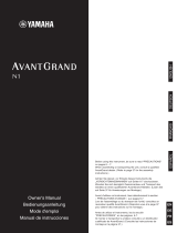 Yamaha AvantGard N1 Owner's manual