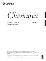 Yamaha CLP- 625 Clavinova Owner's manual