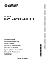 Yamaha RSio64 Owner's manual