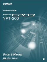 Yamaha PSR-E203 User manual