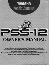 Yamaha PSS-12 Owner's manual