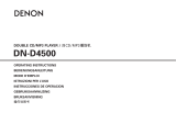 Denon CD Player DN-D4500 User manual