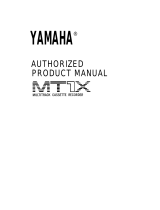 Yamaha MT1X Owner's manual