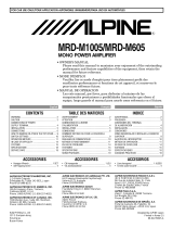 Alpine Stereo Amplifier MRD-M1005 User manual