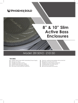 Phoenix Gold Z 8” Slim Active Bass Enclosure User manual