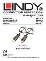Lindy 150m Fibre Optic Hybrid HDMI Cable User manual