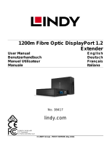 Lindy 025.38417 1200m Fibre Optic DisplayPort 1.2 Extender User manual