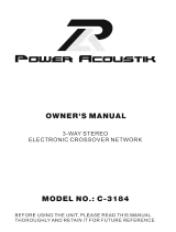 Power Acoustik C-3184 Owner's manual