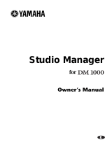 Yamaha DM 1000 User manual
