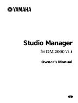 Yamaha DM2000 Owner's manual