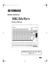 Yamaha MG 6FX User manual
