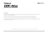 Roland EXR-46OR Owner's manual