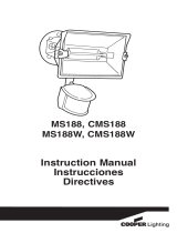 Cooper Lighting MS188W User manual