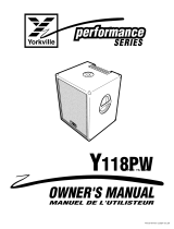 YORKVILLE Y118PW User manual