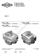 Briggs & Stratton 120000 Professional 850 Series User manual